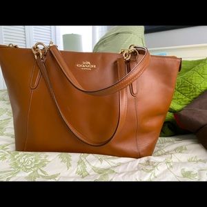 Coach leather tote